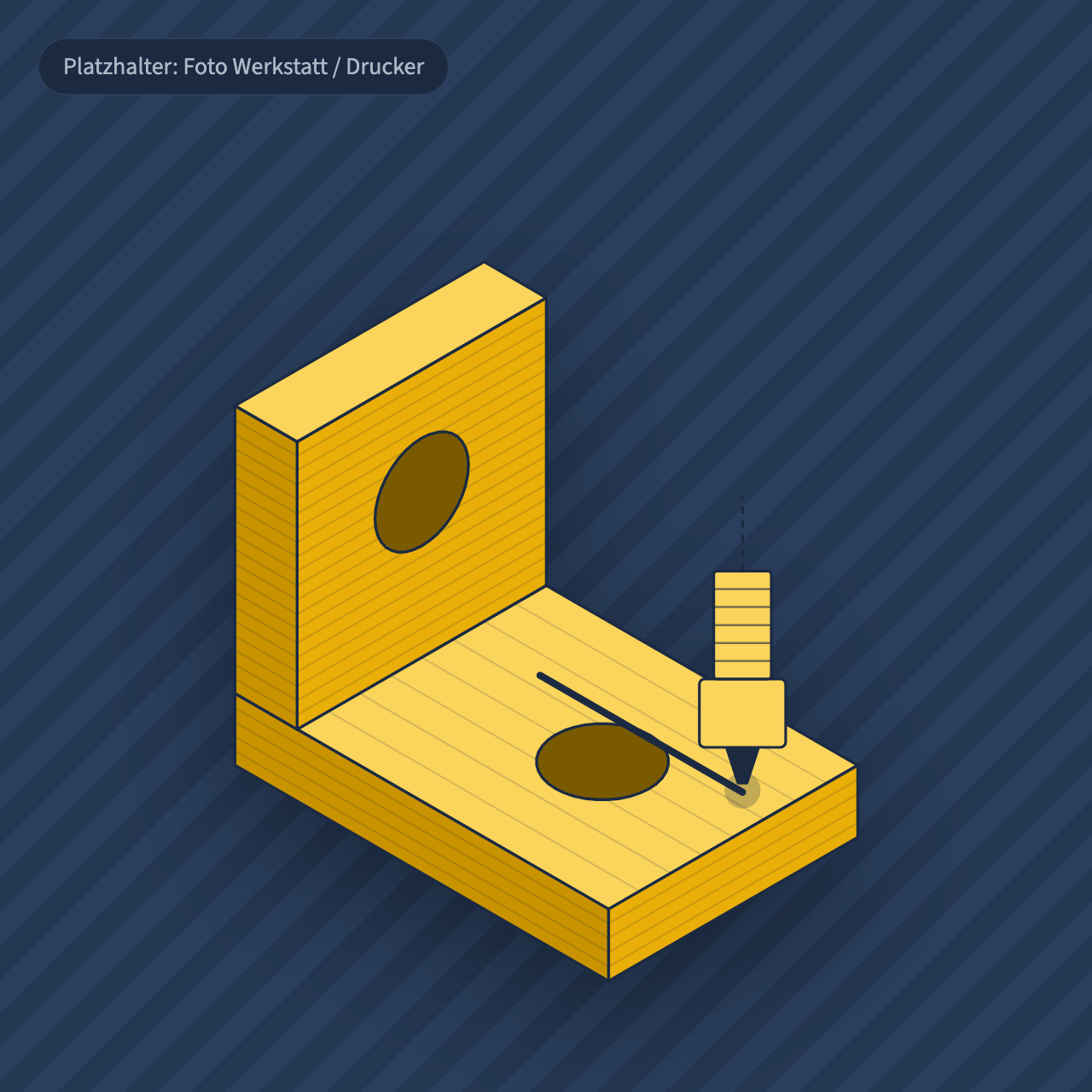 hero-bauteil 3D-gedrucktes Bauteil (Illustration)